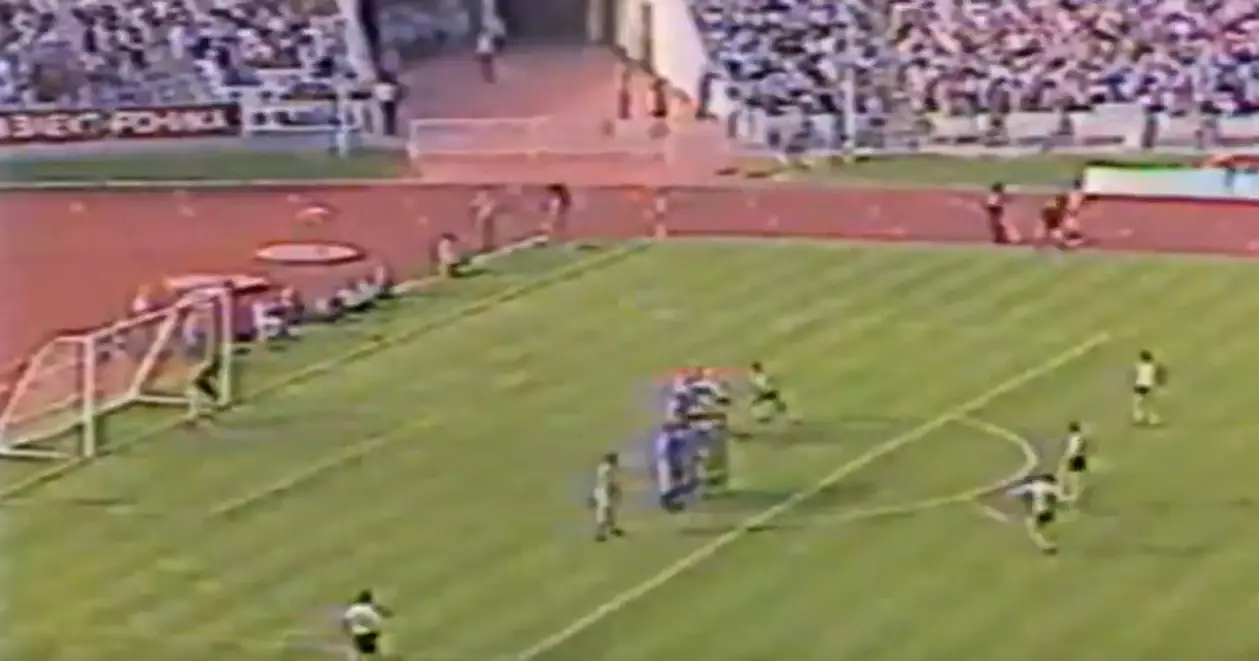 Бомбезный гол Кузнецова прямо в девятку в финале Кубка СССР 1986/1987