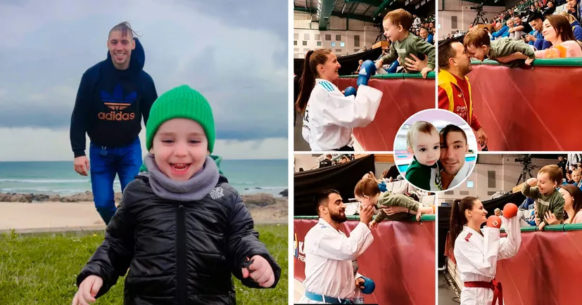 ❤️ 3-річний син Станіслава Горуни став наймилішим вболівальником на Karate 1-Premier League