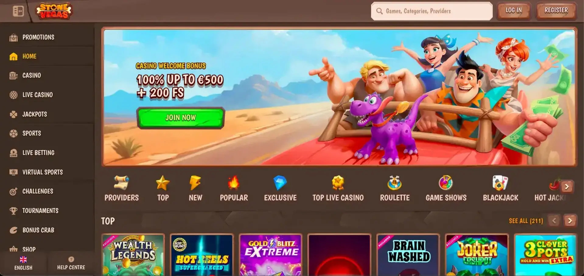 Stonevegas login