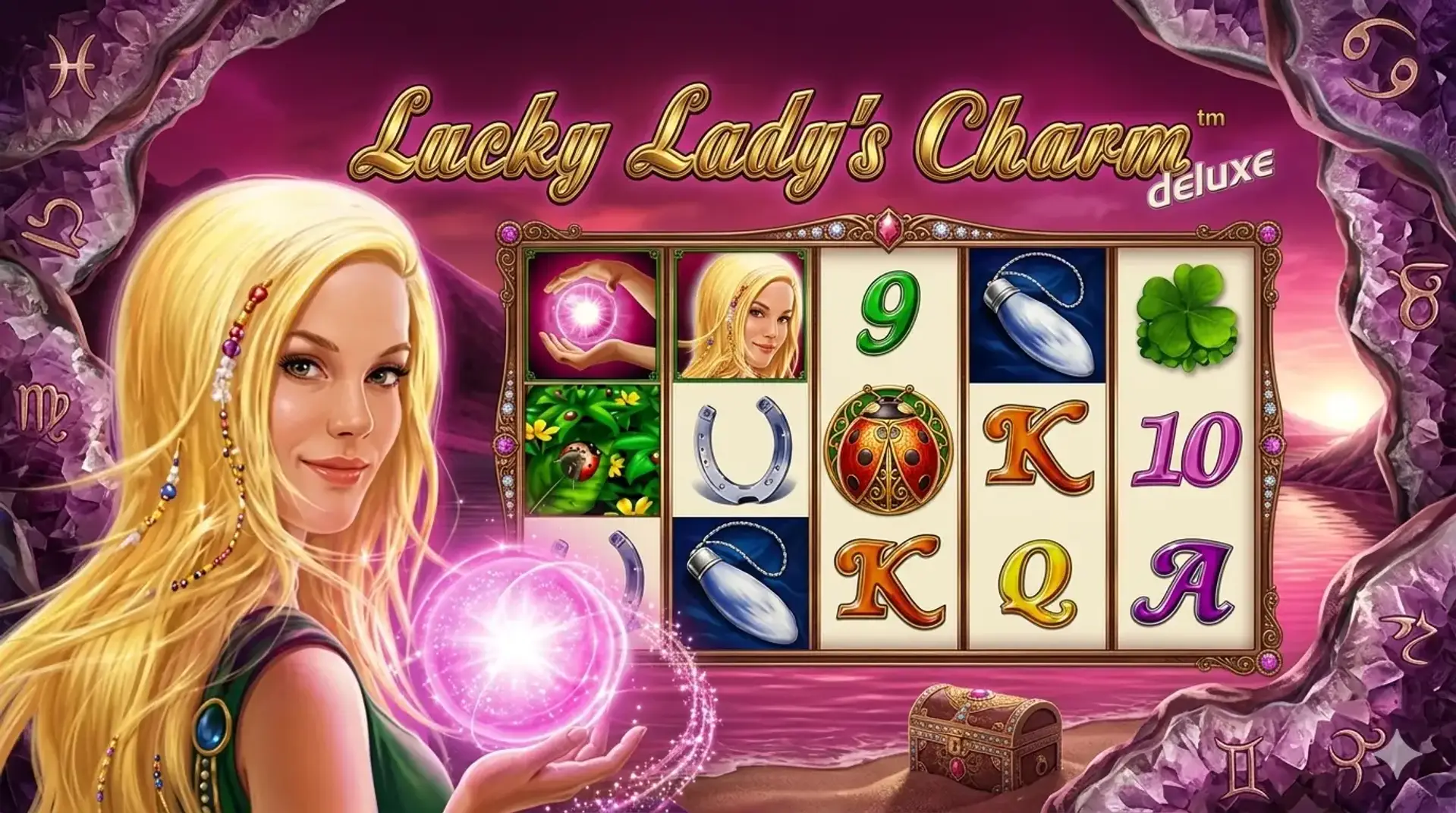 Огляд слоту Lucky Lady’s Charm Deluxe від Greentube (NOVOMATIC): ставки від €0,10, висока волатильність та джекпот x27 000