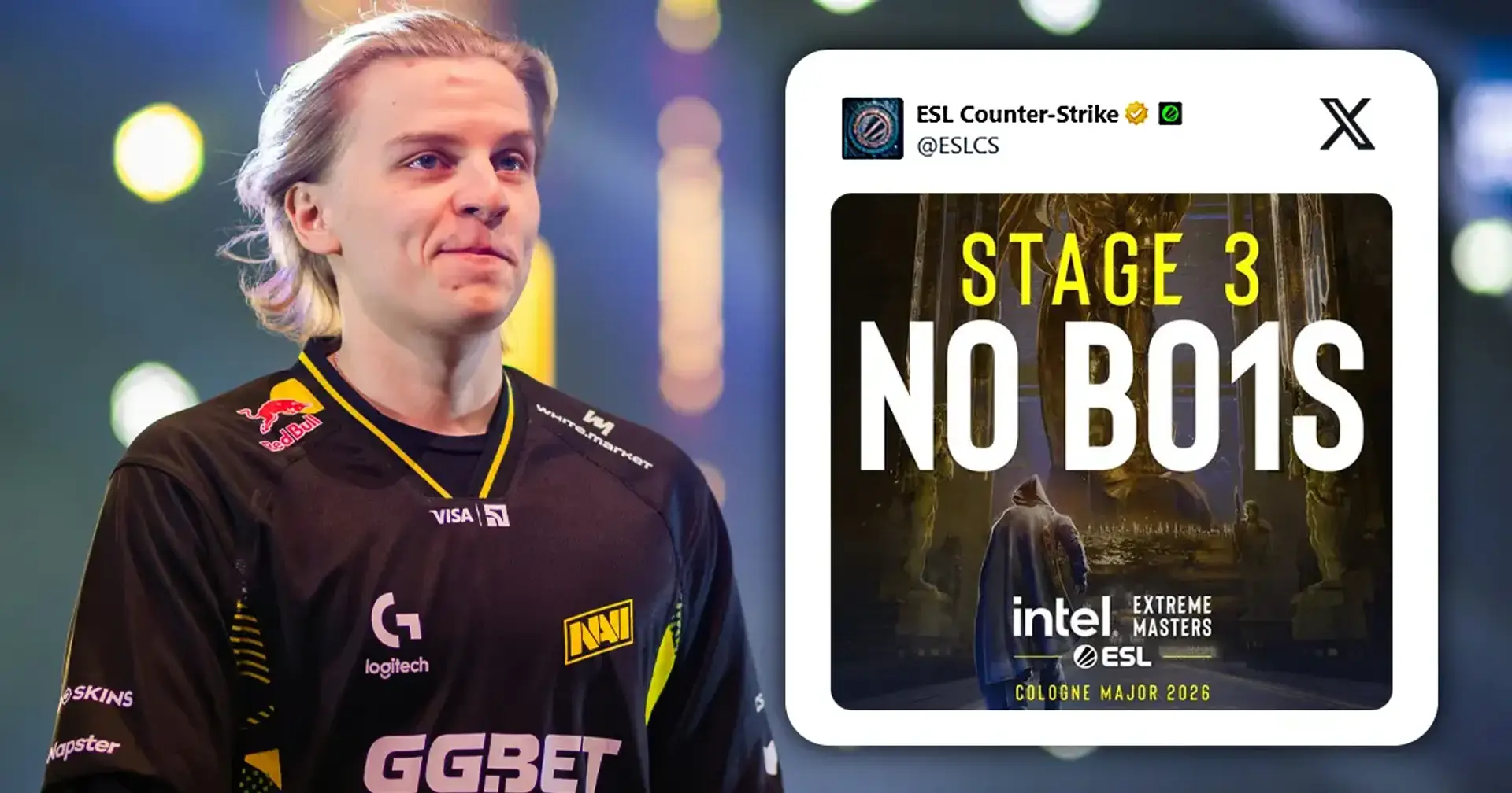 👀 NAVI, Vitality та Falcons – як топкоманди з CS2 відреагували на зміни у форматі IEM Cologne Major 2026