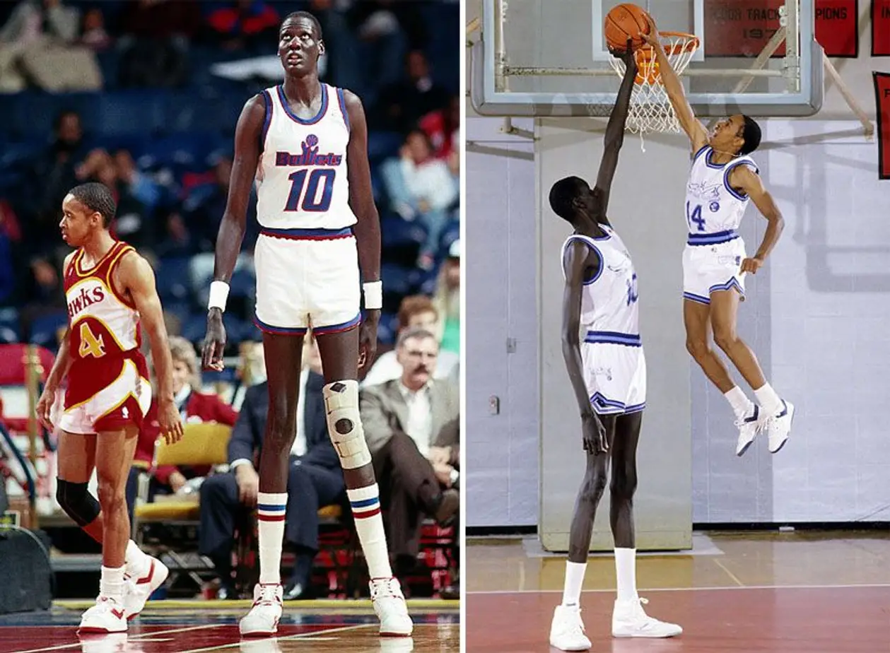 В 1987 году за «Вашингтон» одновременно играл самый высокий и самый низкий игрок в истории НБА