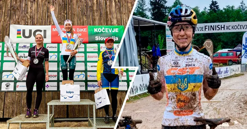 😱 «Справжній фестиваль бруду в Словенії». Українська велогонщиця Беломоїна показала зворотню сторону перемоги
