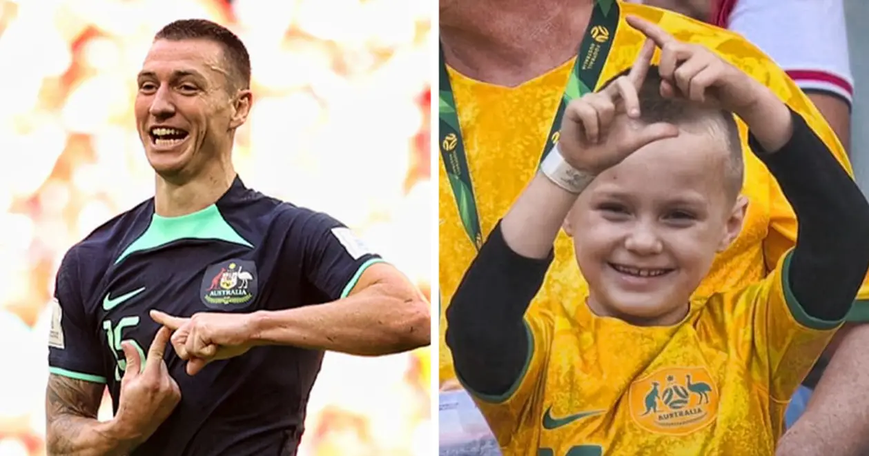 Австралієць Дюк мило відсвяткував гол у ворота Тунісу зі своїм сином (ФОТО) 🥰