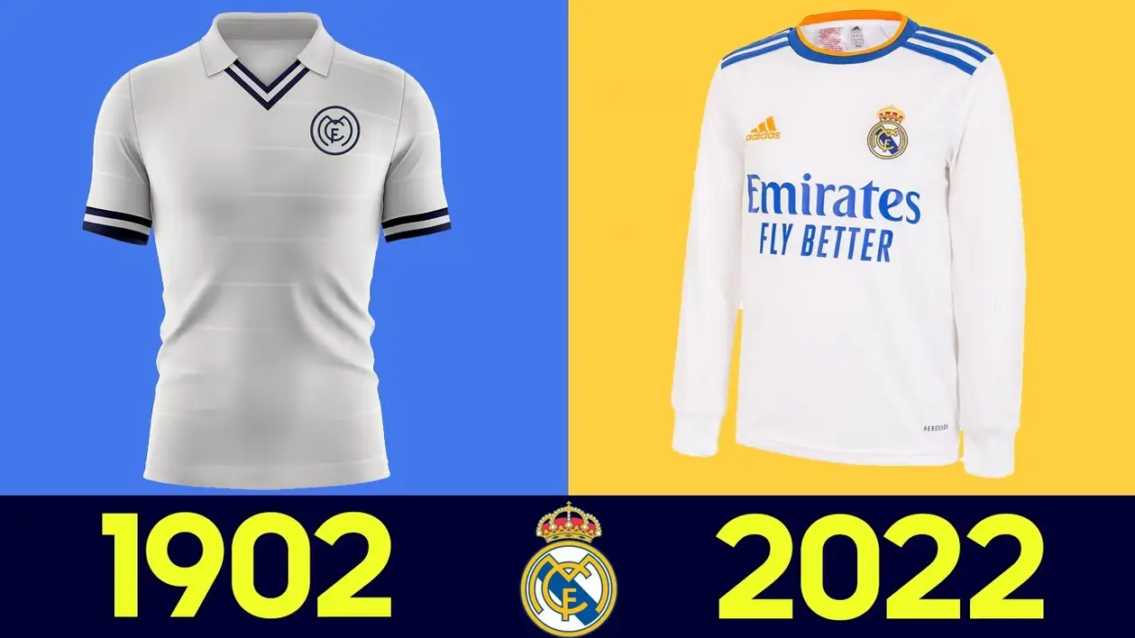 Все Футболки Реал Мадрид За Всю Историю | Как менялась форма Реал Мадрид