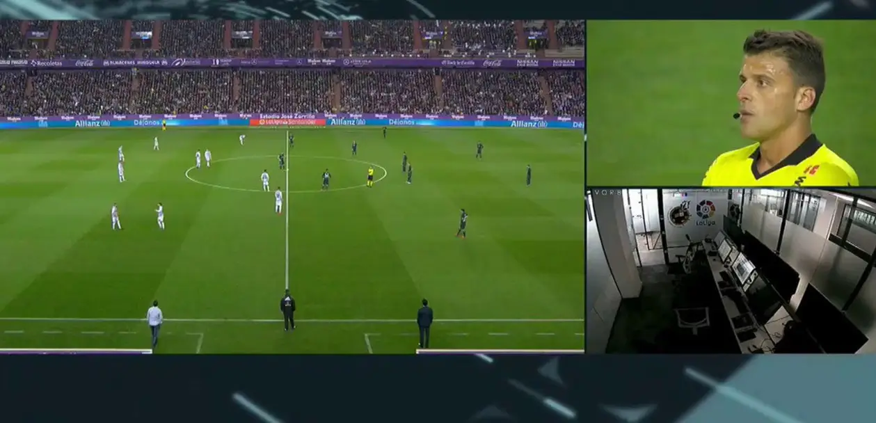 На матче «Реала» показали пустую комнату VAR. Судья по повторам отменил два гола «Вальядолида»