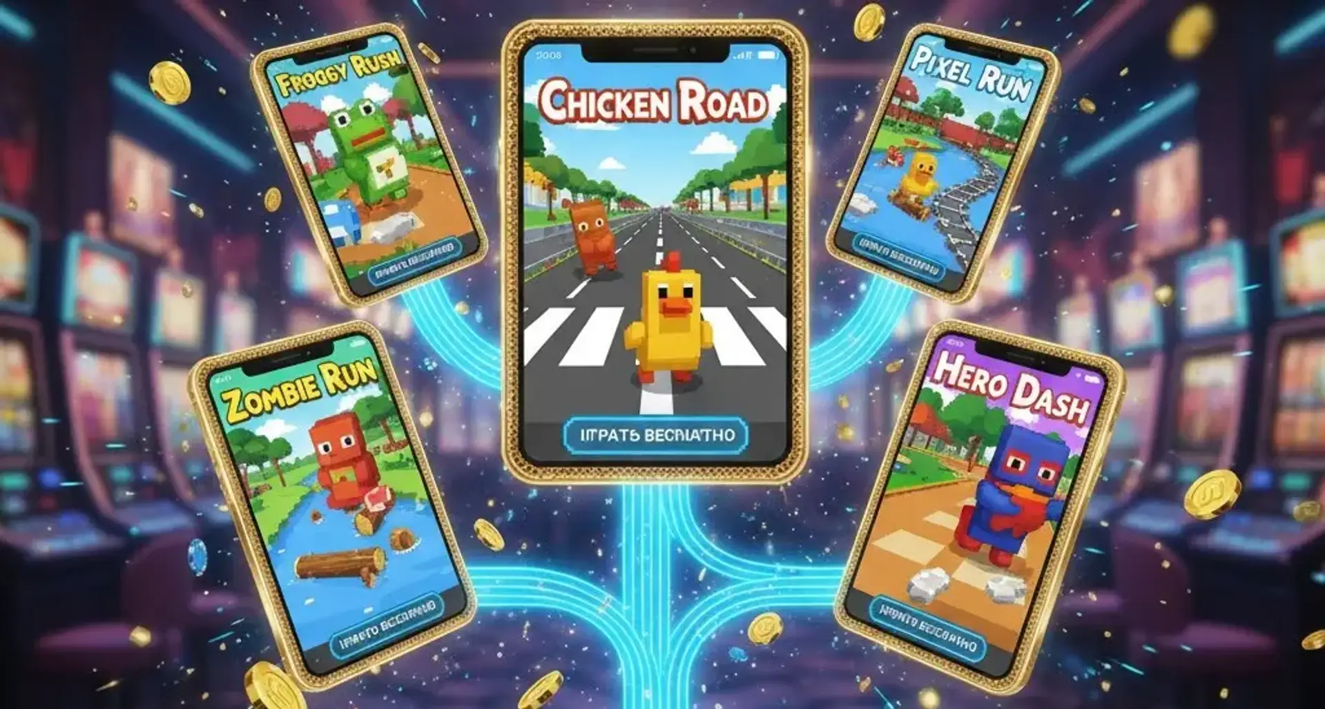 Найкращі CrossyRun ігри в онлайн казино: Топ-5 CrossyRun слотів, схожих на Chicken Road