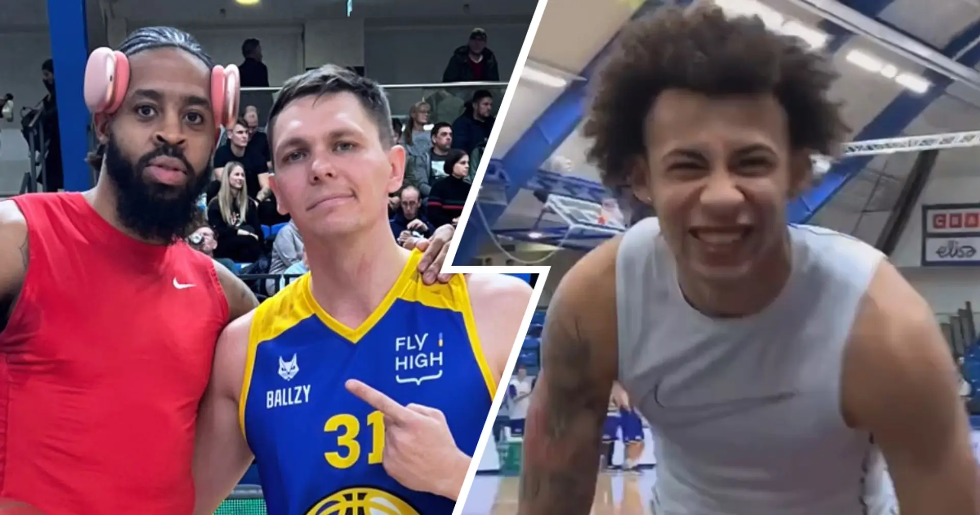 Український данкер Smoove вражаюче вколотив згори у перерві матчу «Калев» - «Прометей»