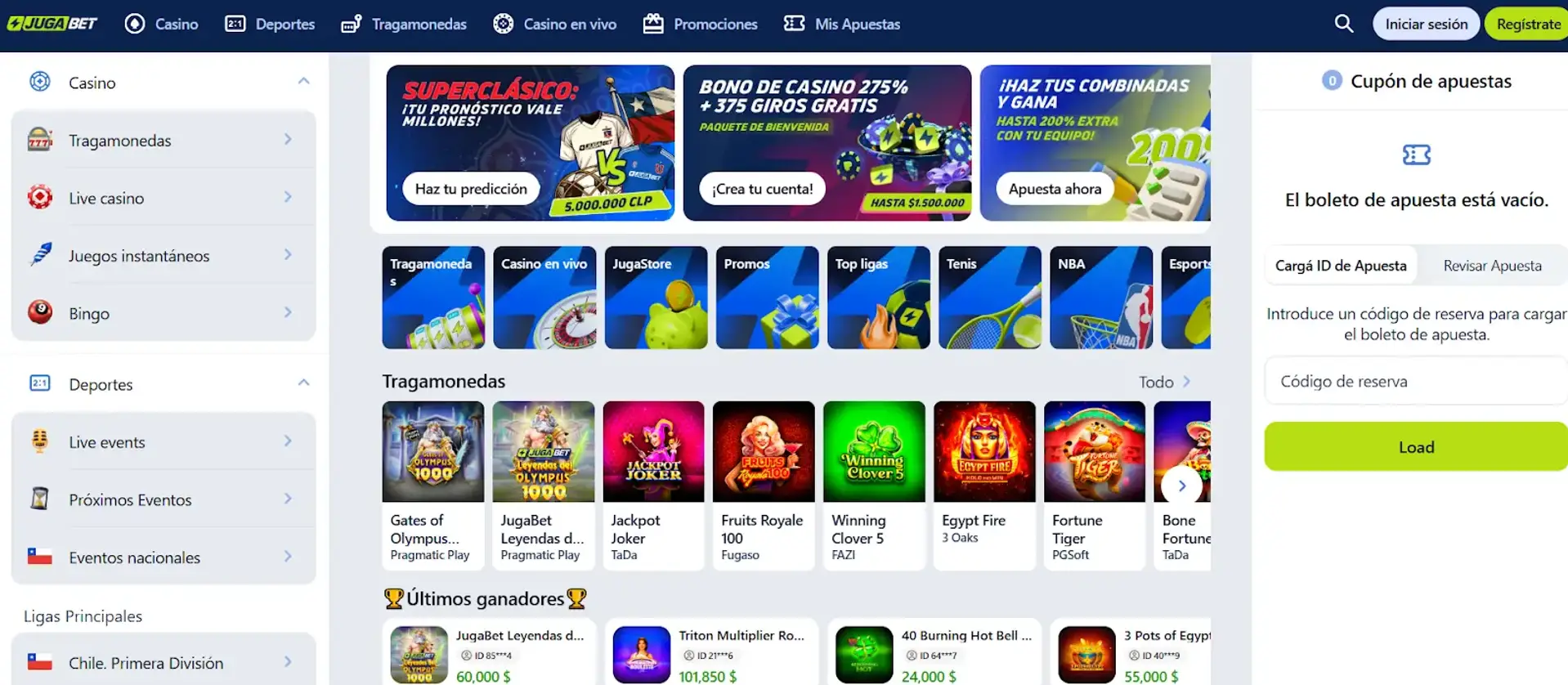 Apuestas en jugabet