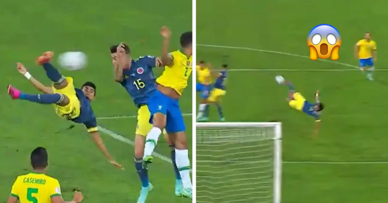 Красота с Кубка Америки: колумбиец забил Бразилии мощной бисиклетой