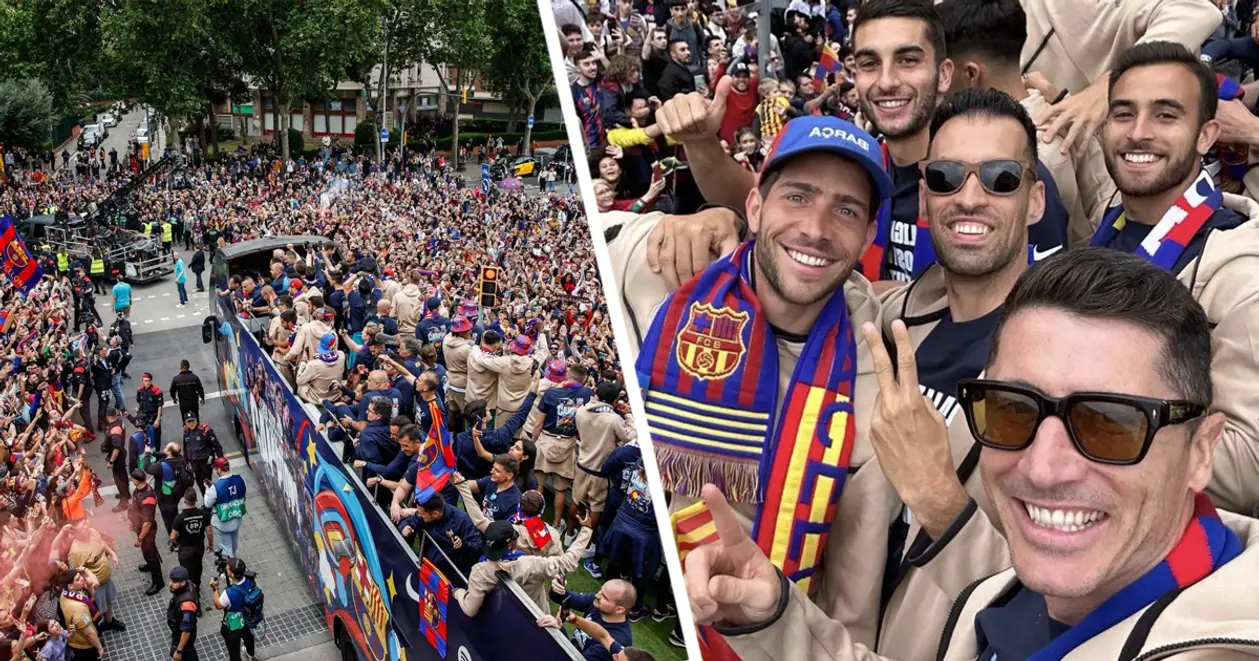 🔥«Барселона» святкує: зібрали найкращі моменти параду на честь перемоги в чемпіонаті (ФОТО,ВІДЕО)