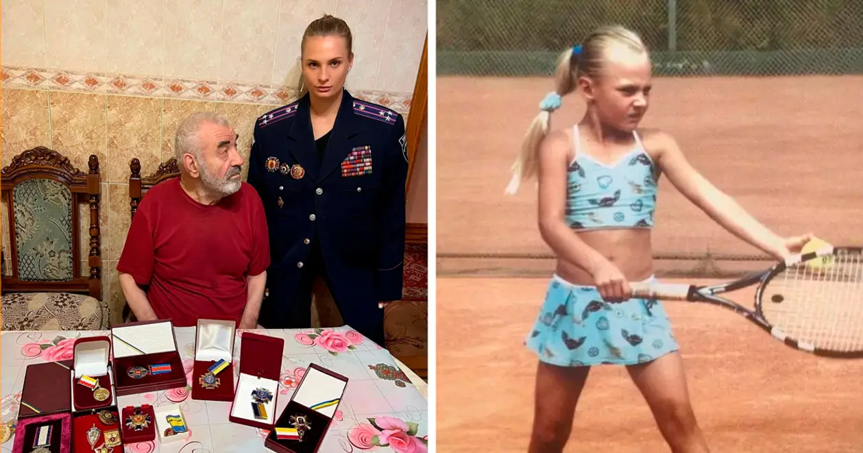 Ястремська відвідала дідуся в Одесі та приміряла його поліцейську форму 