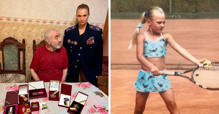 Ястремська відвідала дідуся в Одесі та приміряла його поліцейську форму 