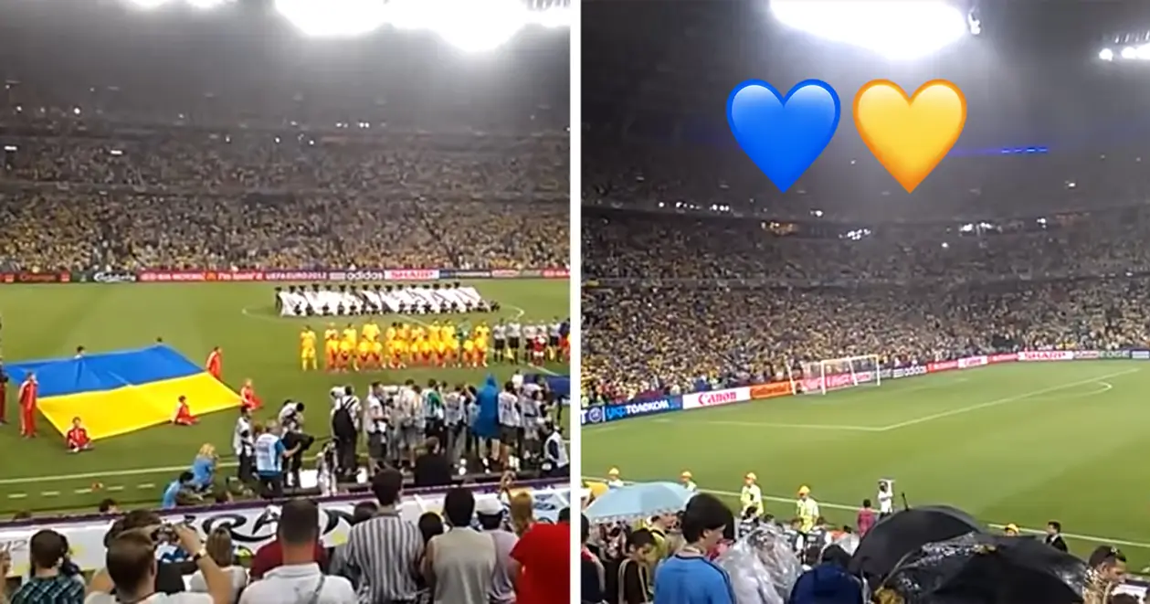 Як «Донбас Арена» співала гімн України перед матчем Євро-2012 проти Франції. До мурашок
