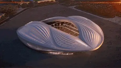 Картинки дня. Проект первого стадиона чемпионата мира в Катаре