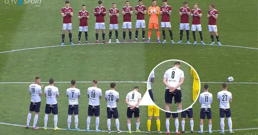 Російський футболіст чеського «Словацко» відмовився аплодувати на підтримку України під час хвилини мовчання
