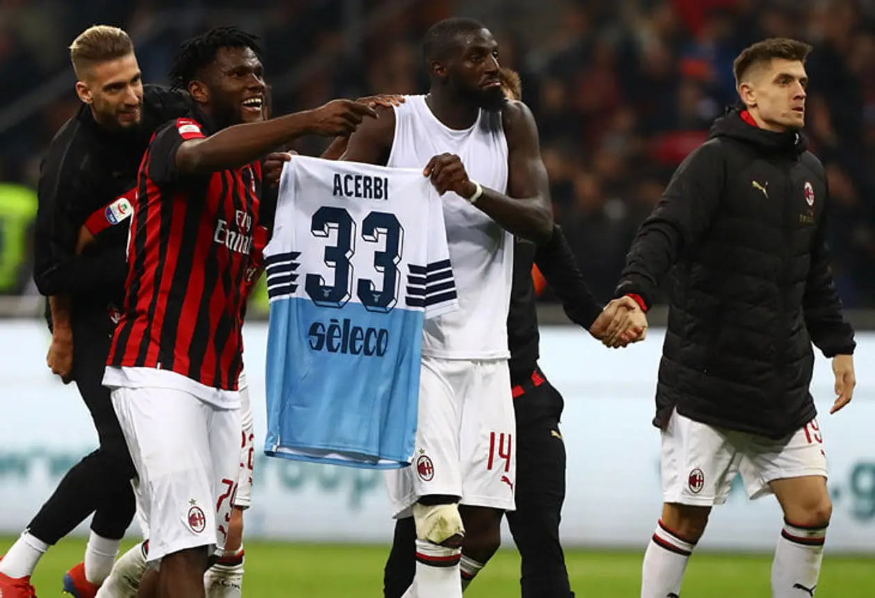 Игроки «Милана» жестко затроллили Ачерби. Тот говорил, что «Лацио» сильнее и едет за победой