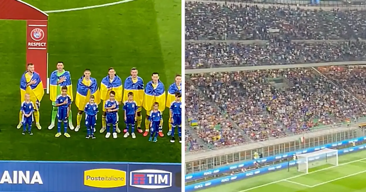 🙌 Мурахи шкірою: італійські фанати практично весь час аплодували під час гімну України (+Відео)