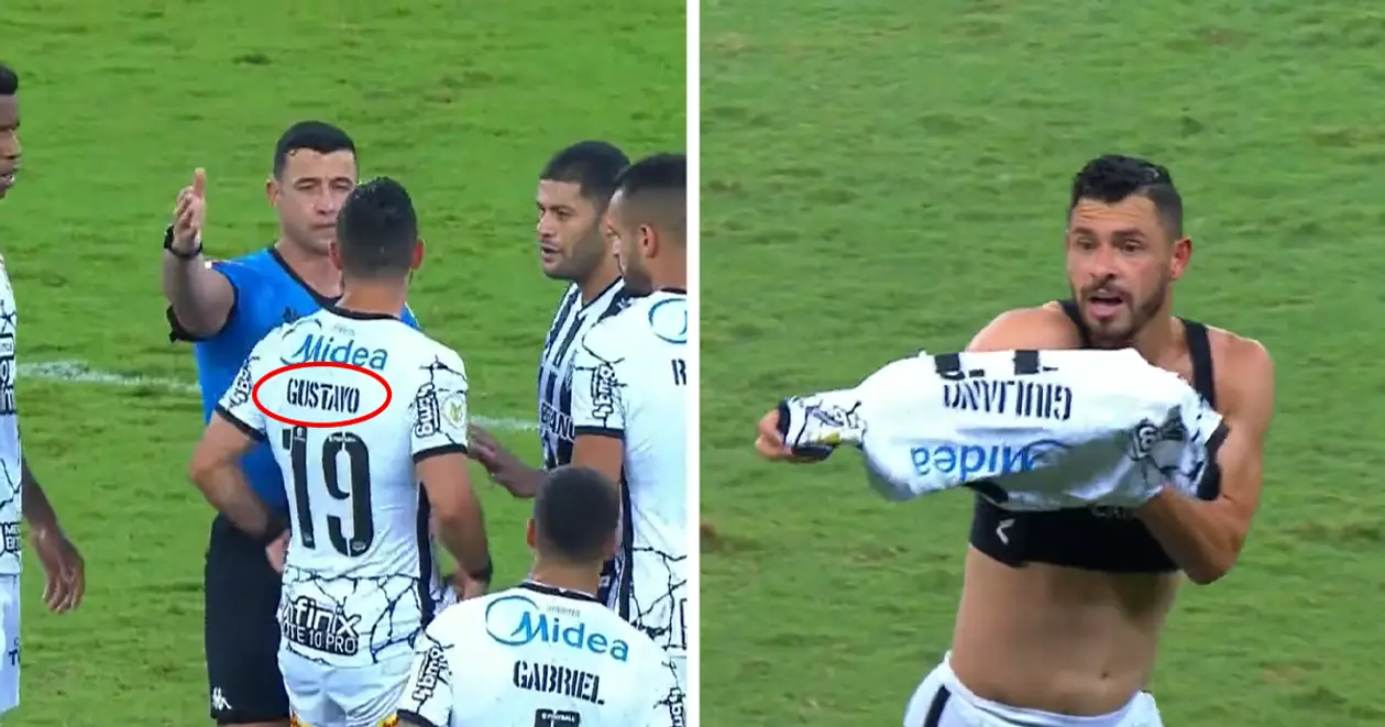 В Бразилии игрок вышел на второй тайм не в своей футболке. Судья заметил и отправил сменить форму