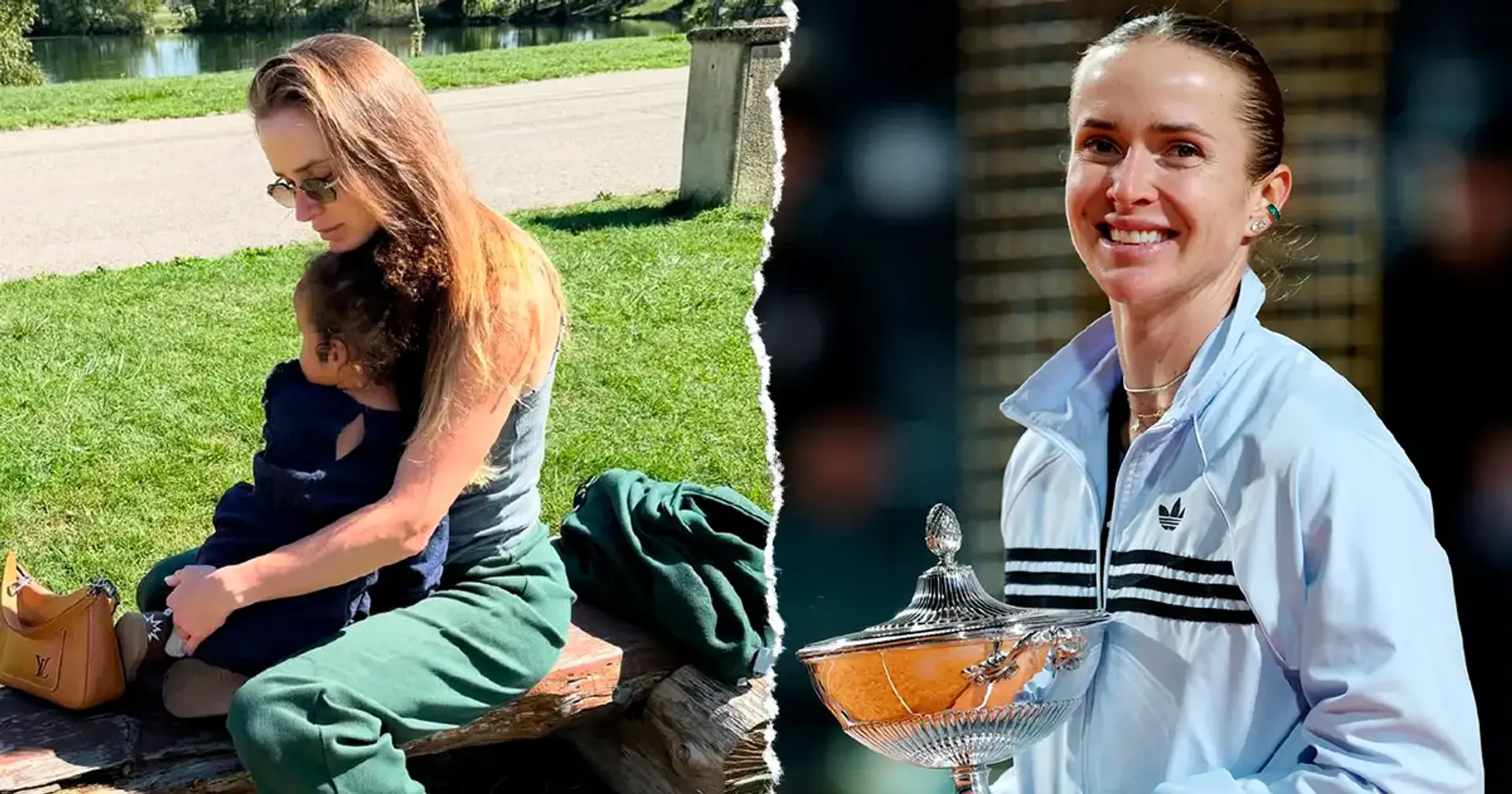 Еліна Світоліна поділилася фото донечки Скай зі своїм трофеєм Риму