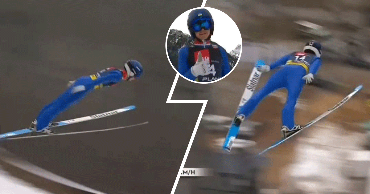 Просто вау! Відео рекордного для України стрибка Марусяка у фінальному раунді КС у Планиці