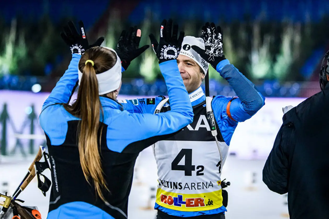 Последний биатлон 2018-го: Бьорндален появился из льдины, красивый жест Долля