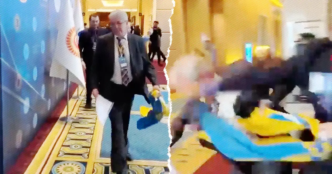 Російський делегат вирвав прапор України. Покарання прилетіло моментально