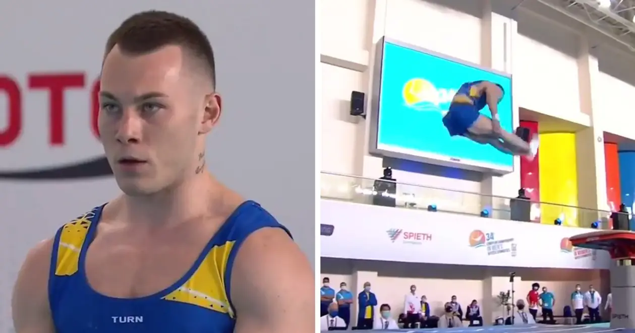 Радивилов стал чемпионом Европы в опорном прыжке. Вы только посмотрите, как он четко выполнил упражнение