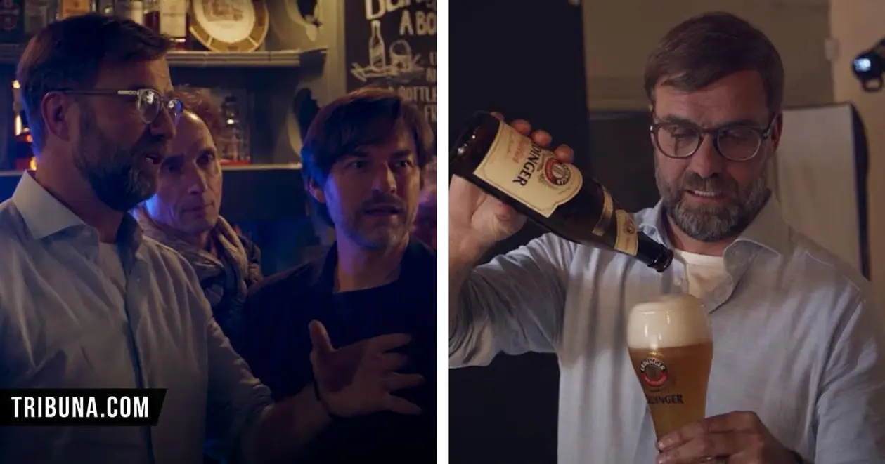 Клопп снялся в рекламе немецкого пива. Юрген и бокал пенного — идеальный дуэт!