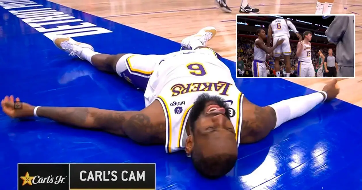 Леброн прикинувся мертвим після того, як впав на паркет у матчі з «Детройтом»