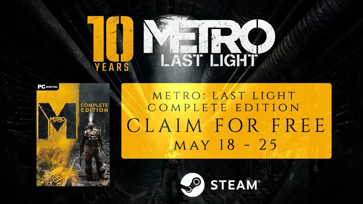 Metro: Last Light Complete Edition⁠⁠ - раздается беспоатно в Steam