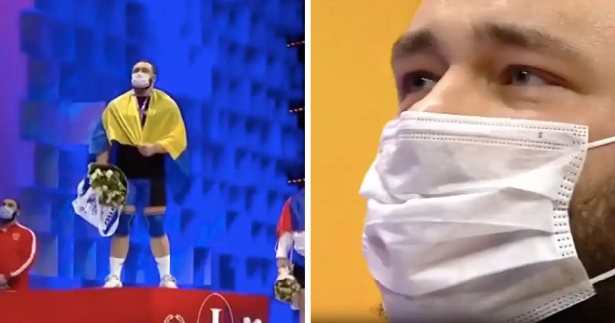 Чумак не сдержал эмоций под гимн Украины в Москве. Посмотрите на его глаза
