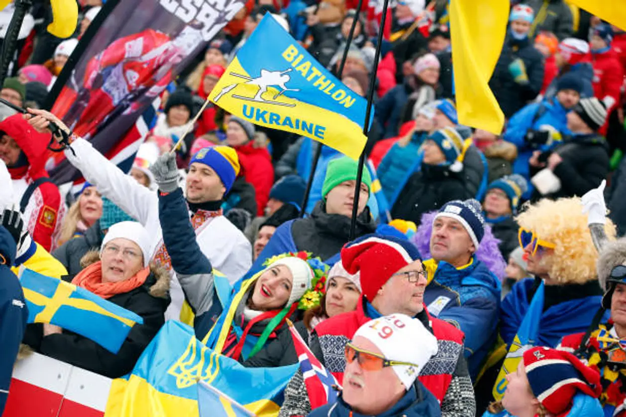 Українські вболівальники – прикраса біатлонного сезону