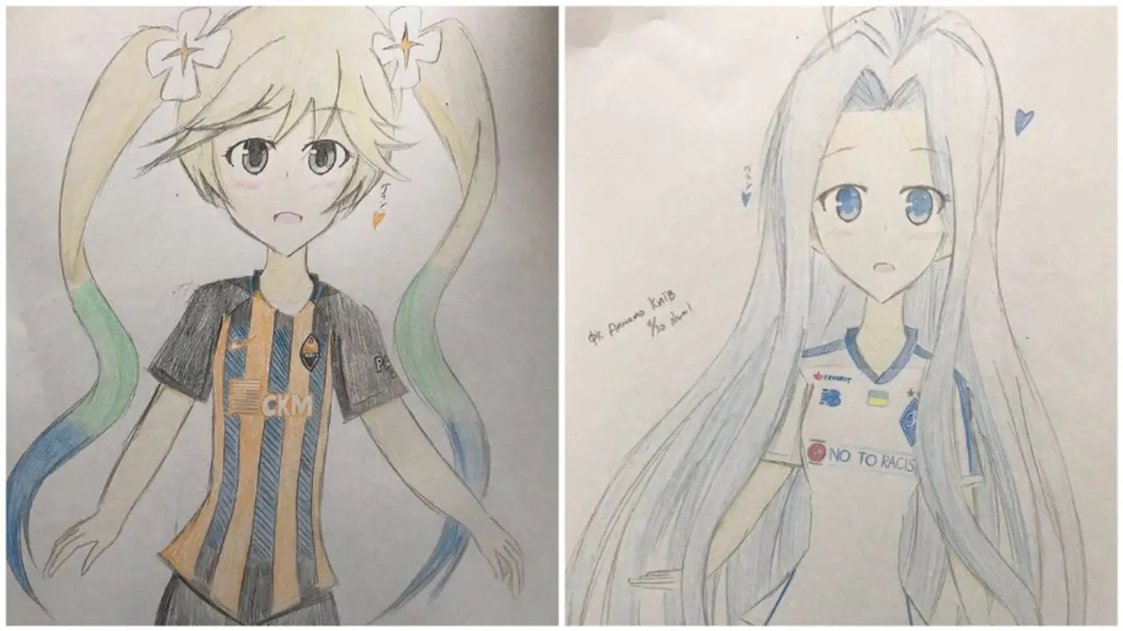В Японии рисуют анимешных девушек в форме украинских клубов. И это дико забавно