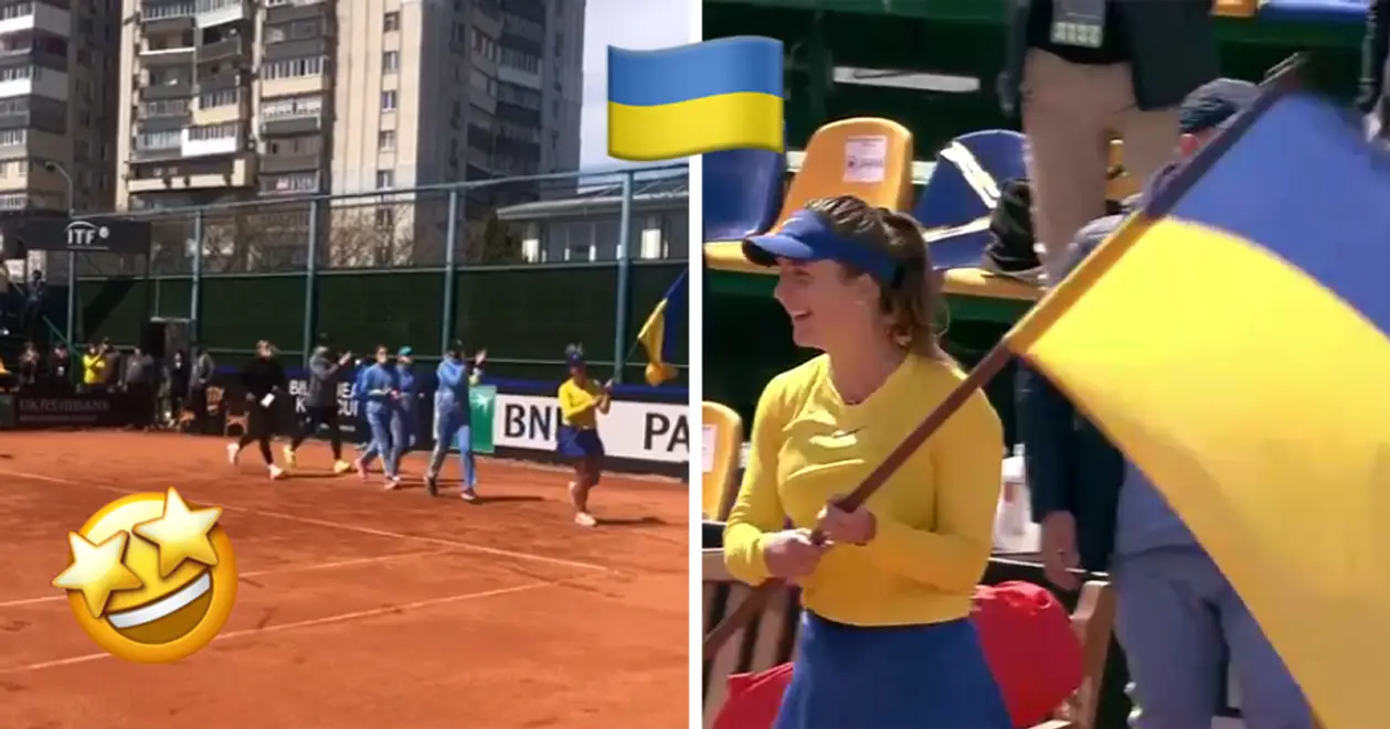 🇺🇦 Яркое видео круга почета украинской сборной после победы Свитолиной