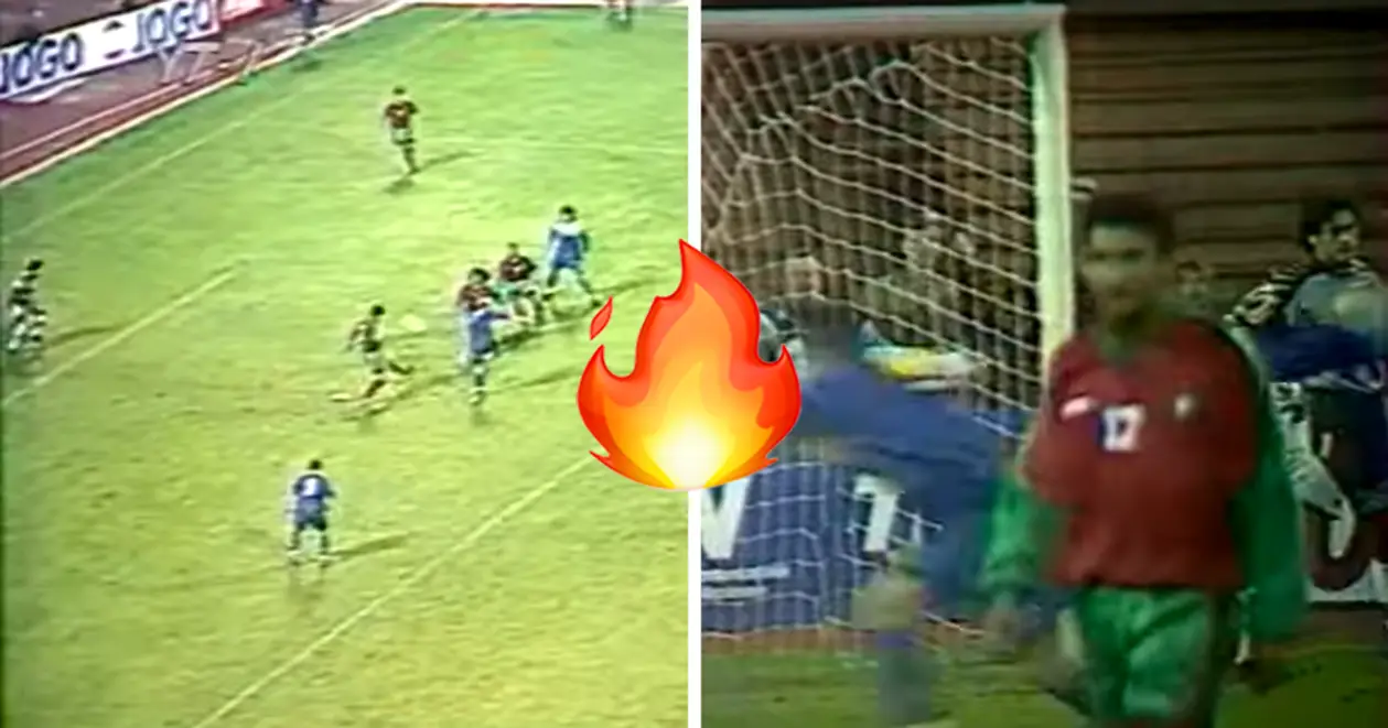 Красивый гол Юрия Максимова в ворота сборной Португалии. Видео из 1996-го