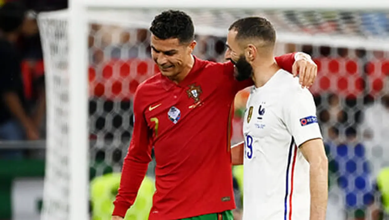 Роналду поздравил Бензема с голом Португалии. Карим не забивал за сборную больше 5 лет
