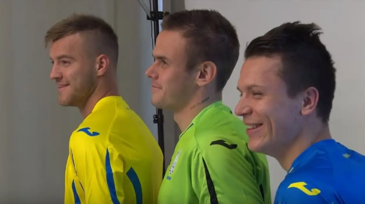 Ярмоленко, Коноплянка и Коваль снялись в фотосессии для сборной