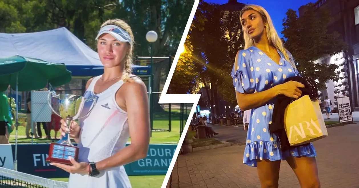 😍 Еще одна украинская красавица в теннисе. На прошлой неделе она выиграла первый 25-тысячник в карьере