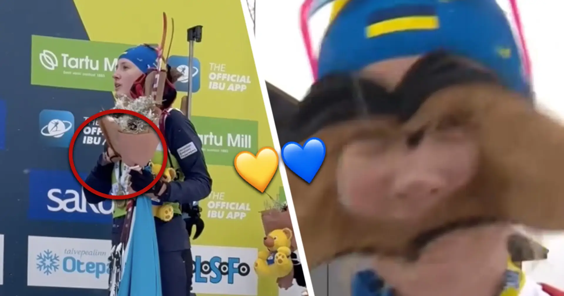 👏🇺🇦 Моменти гордості! Гімн України на честь чемпіонки світу з біатлону Олександри Меркушиної