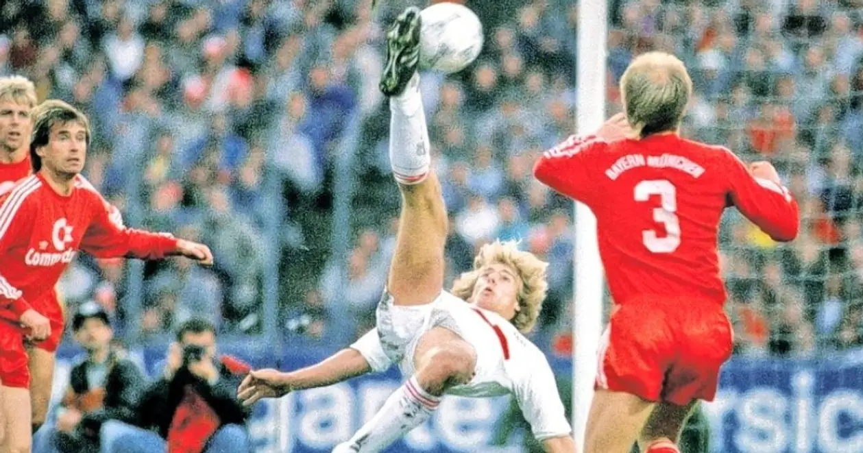 Один из самых красивых голов в карьере Юргена Клинсманна: безумная бисиклета в ворота «Баварии»