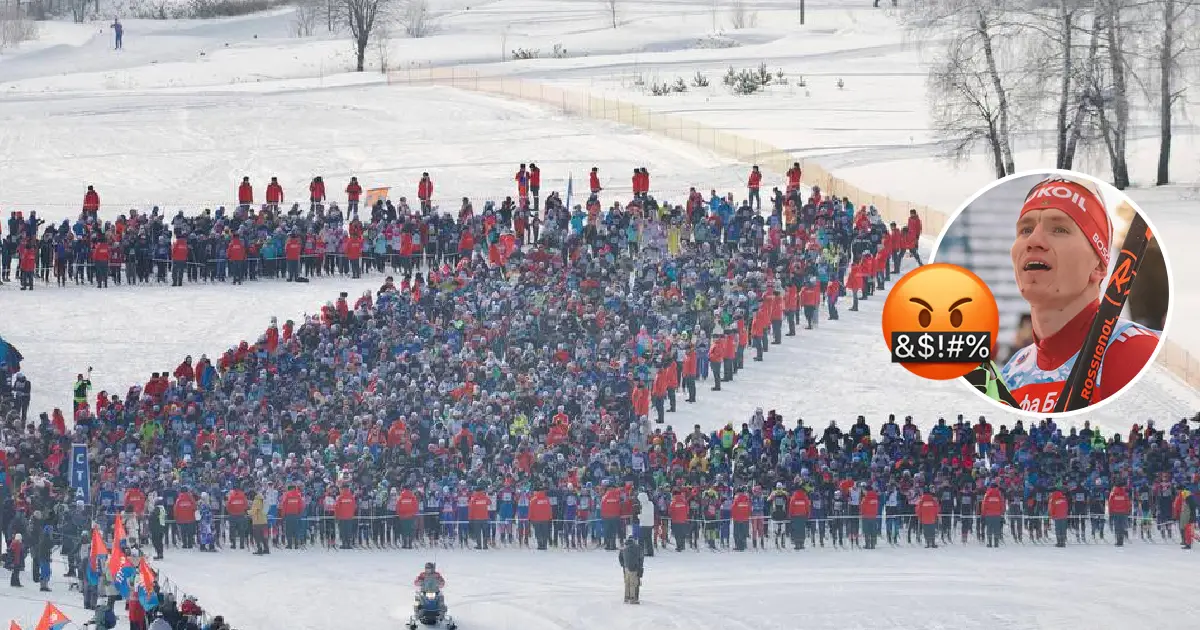 Здивовані? в Росії учасників лижного забігу вишикували величезною літерою Z