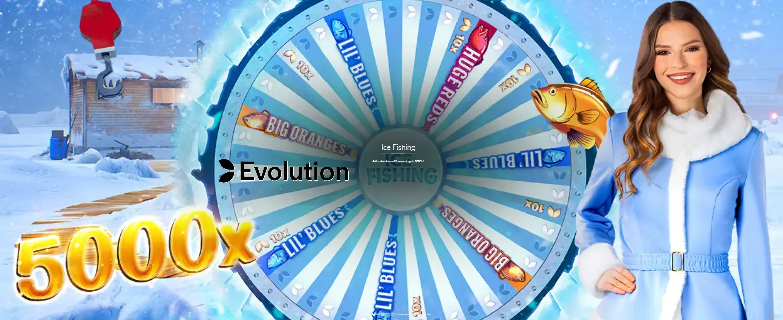 Обзор игры Ice Fishing от Evolution Gaming