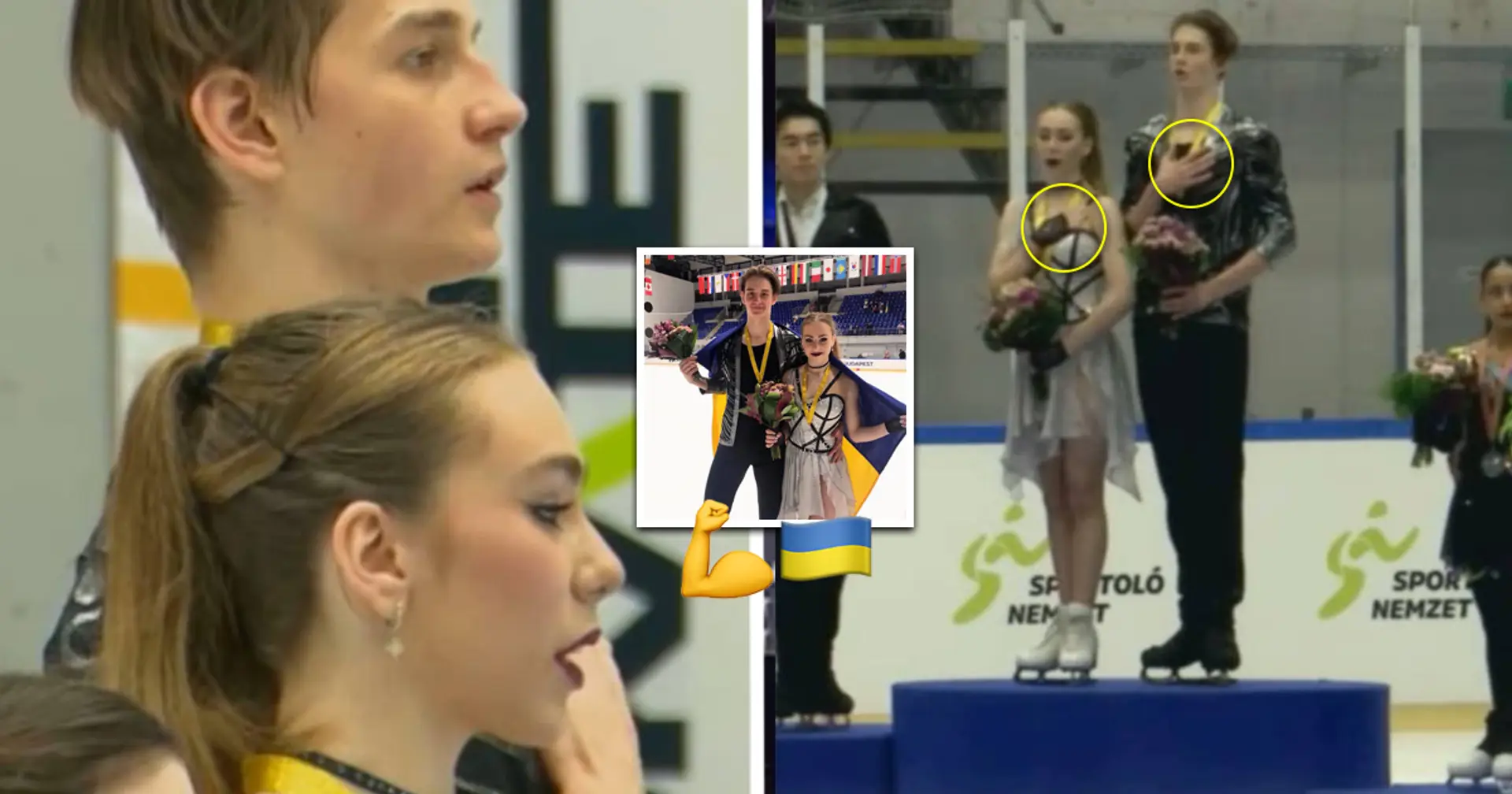 Мурахи: у Будапешті пролунав гімн на честь українських чемпіонів ЮГП з фігурного катання