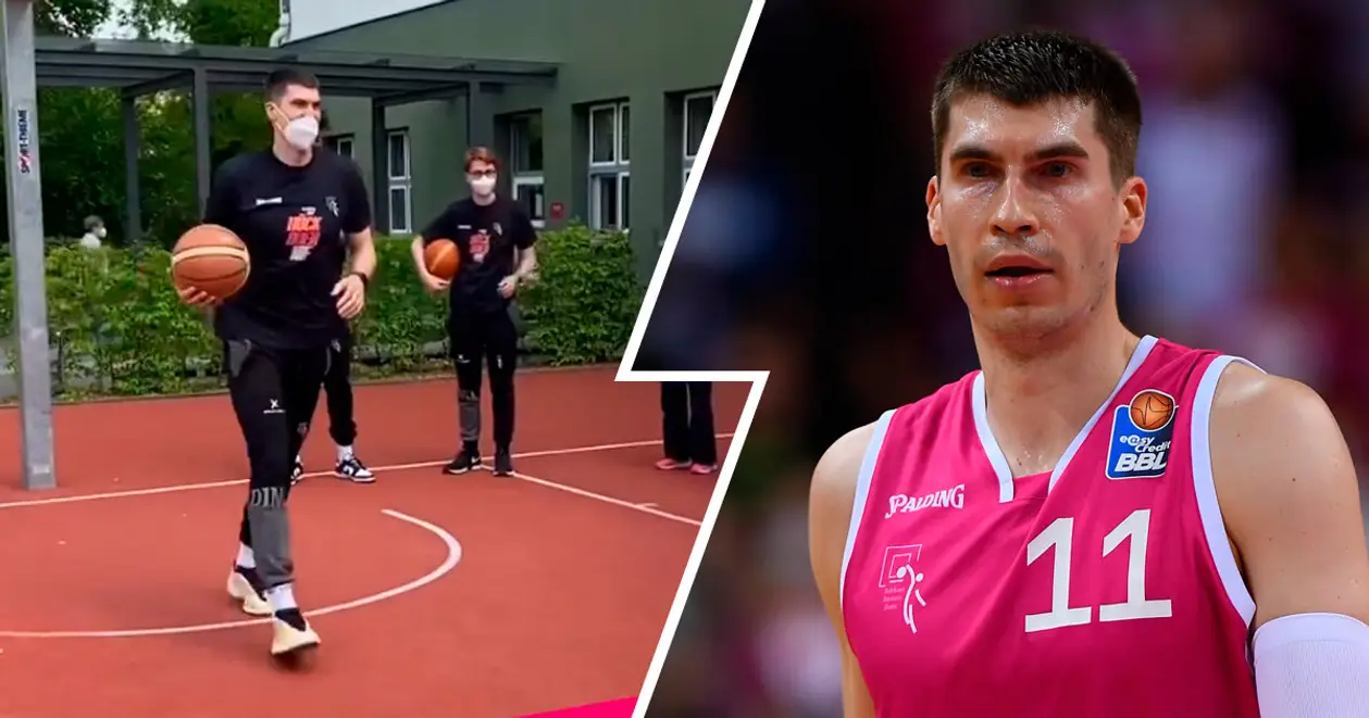 Олександр Липовий провів баскетбольне тренування для українських дітей, що навчаються у Німеччині