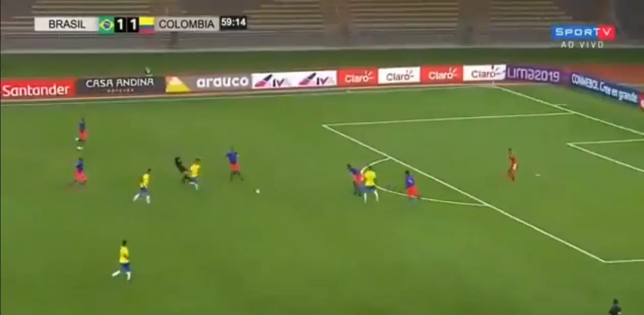 Капитан сборной Бразилии U17 забил красивейший гол. Бам