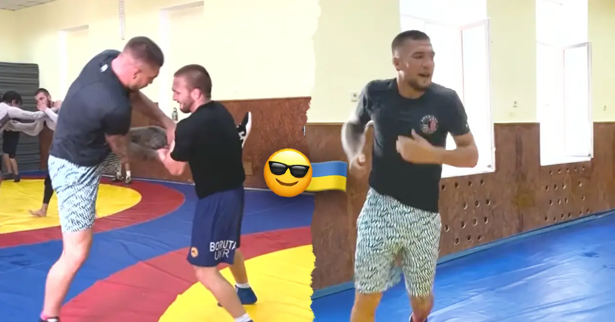 Нові кадри: тренування Ярослава Амосова з боротьби