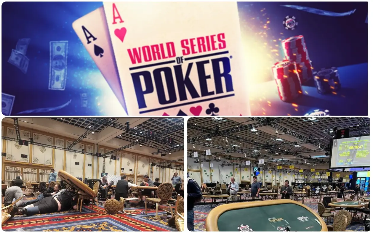 Укрытия от стрельбы из столов и фишек в залах Мировой серии покера