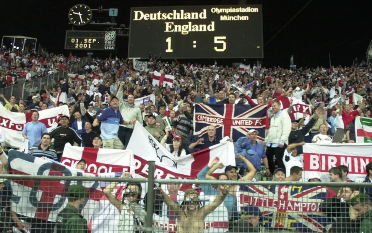 Хет-трик Оуэна, голы Джеррарда и Хески. 19 лет назад сборная Англии вынесла Германию 5:1 в Мюнхене