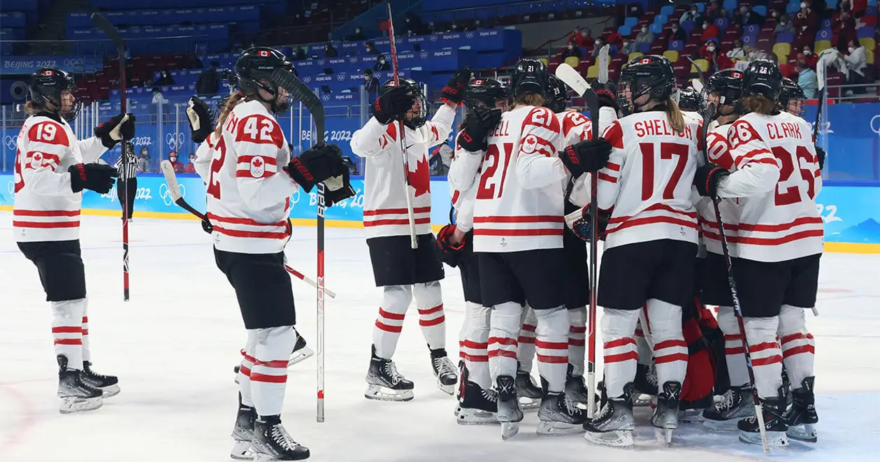 Цифра дня. Жіноча збірна Канади з хокею познущалася з суперниць на шляху до фіналу